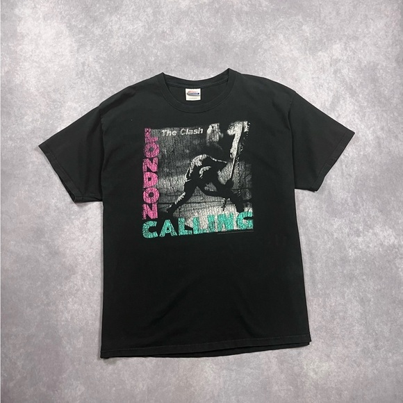 2008 The Clash Hanes T-Shirt London Calling Mens XL Size - Picture 1 of 4